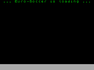 European Superleague title screen for ZX Spectrum